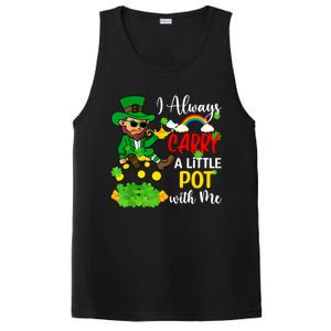 Funny I Always Carry A Little Pot With Me St Patricks Day PosiCharge Competitor Tank