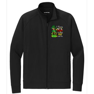 Funny I Always Carry A Little Pot With Me St Patricks Day Stretch Full-Zip Cadet Jacket