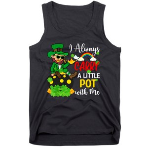 Funny I Always Carry A Little Pot With Me St Patricks Day Tank Top