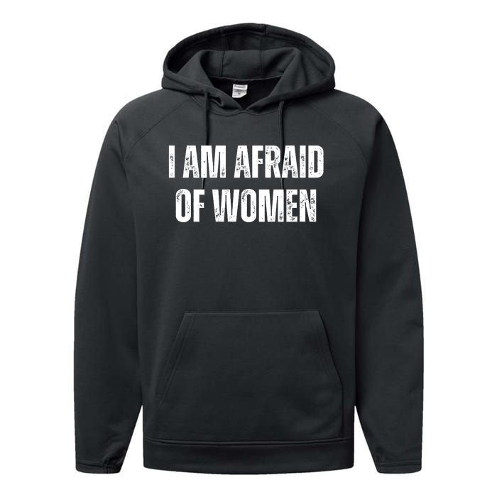 Funny I Am Afraid Of Performance Fleece Hoodie