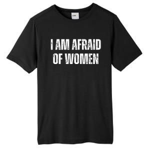 Funny I Am Afraid Of Tall Fusion ChromaSoft Performance T-Shirt