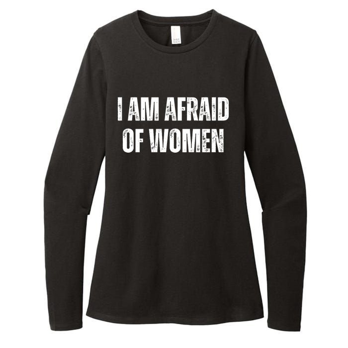 Funny I Am Afraid Of Womens CVC Long Sleeve Shirt