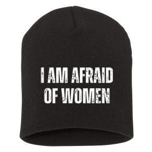 Funny I Am Afraid Of Short Acrylic Beanie