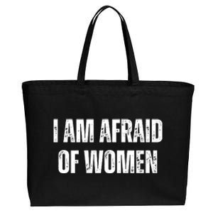 Funny I Am Afraid Of Cotton Canvas Jumbo Tote