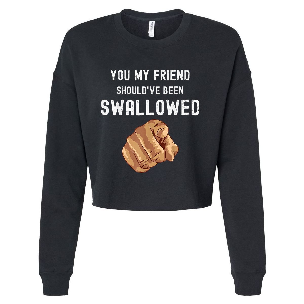 Funny Inappropriate Adult Humor Sarcastic Sex Cropped Pullover Crew