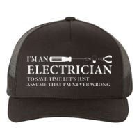 Funny I'm An Electrician Electrician Quote Yupoong Adult 5-Panel Trucker Hat