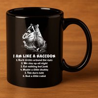 Funny I Am Like A Raccoon 11oz C Handle Ceramic Mug