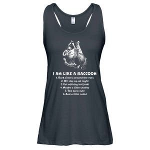 Funny I Am Like A Raccoon Ladies Essential Flowy Tank