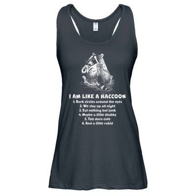Funny I Am Like A Raccoon Ladies Essential Flowy Tank