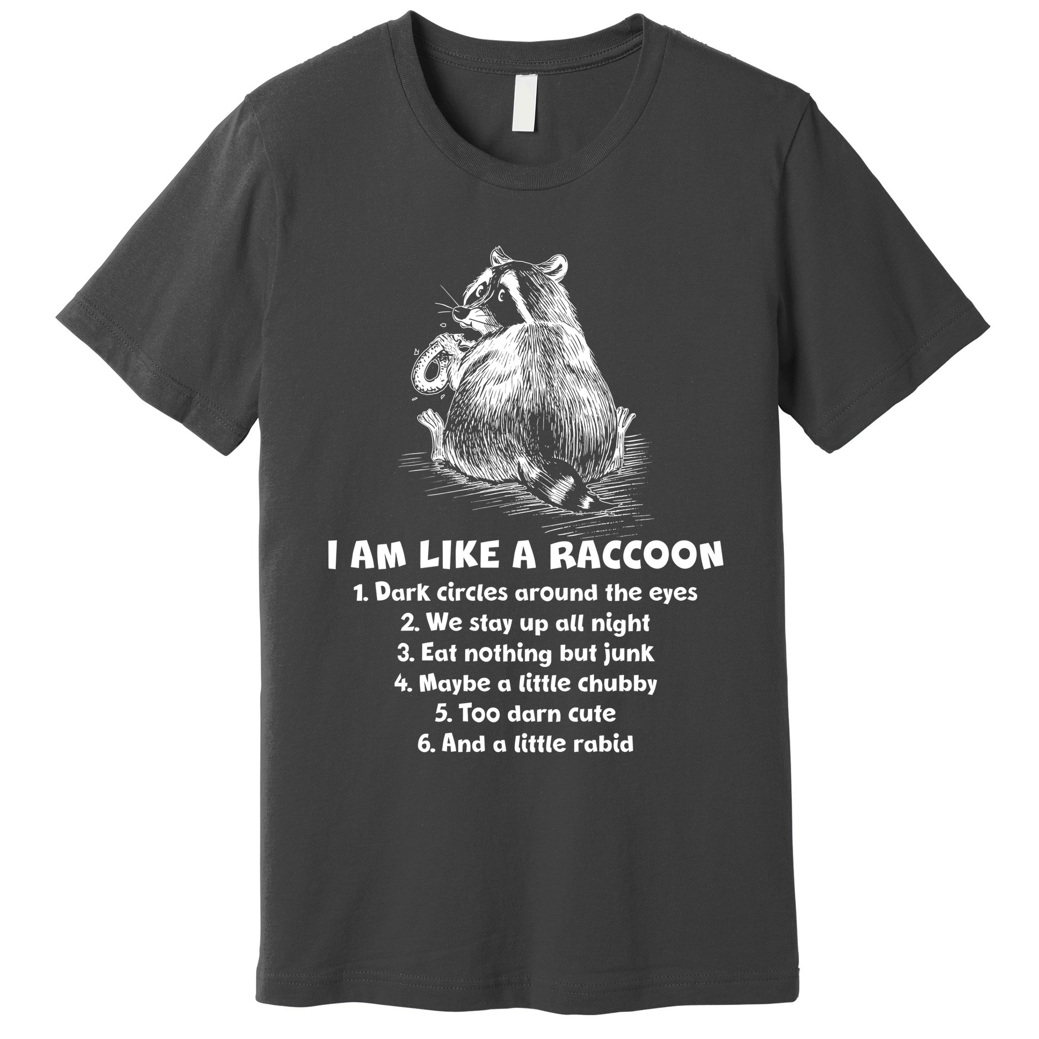 Funny I Am Like A Raccoon Premium T-Shirt