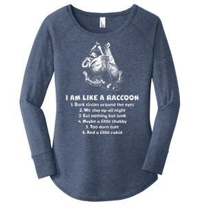 Funny I Am Like A Raccoon Women's Perfect Tri Tunic Long Sleeve Shirt