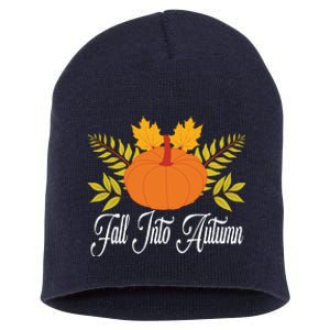 Fall Into Autumn Short Acrylic Beanie