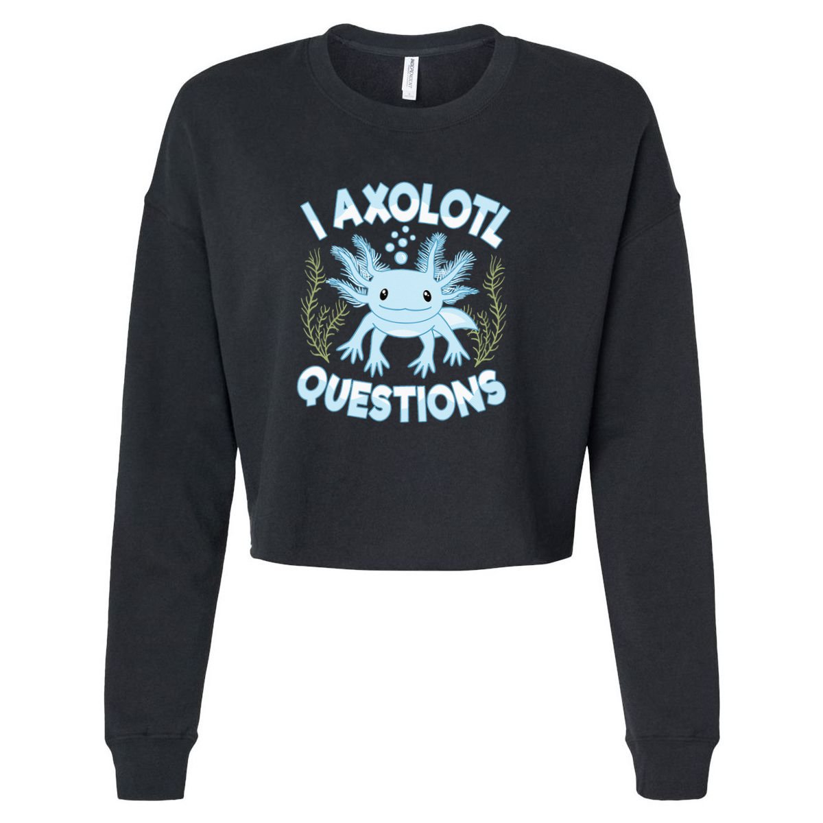 Funny I Axolotl Questions Cute Blue Axolotl Kawaii Apron