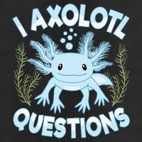 Funny I Axolotl Questions Cute Blue Axolotl Kawaii Golf Towel