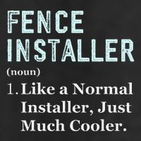 Fence Installer Application Day Funny Saying Fence Installer Golf Towel