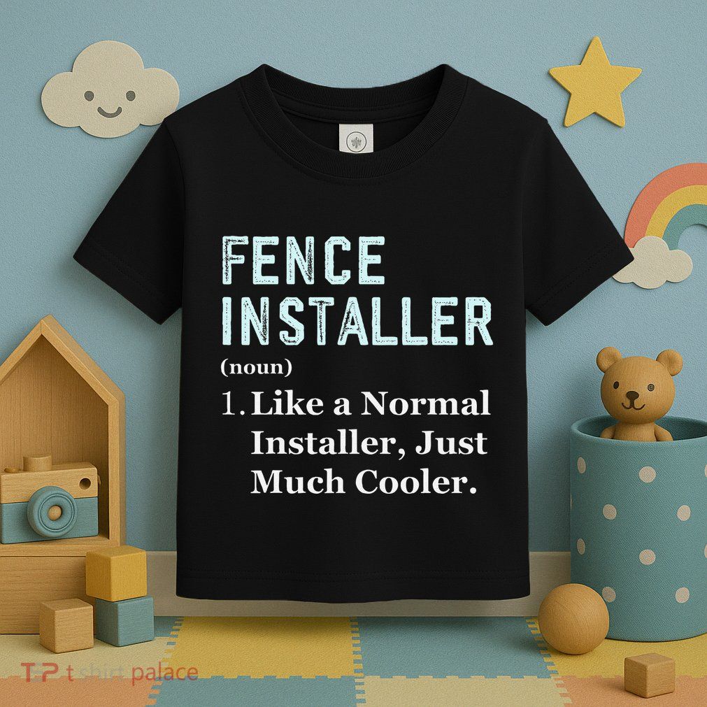 Fence Installer Application Day Funny Saying Fence Installer Toddler T-Shirt