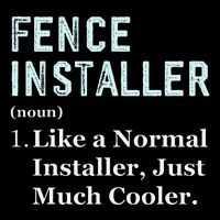 Fence Installer Application Day Funny Saying Fence Installer Short Acrylic Beanie