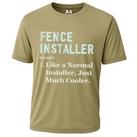 Fence Installer Application Day Funny Saying Fence Installer Cooling Performance Crew T-Shirt