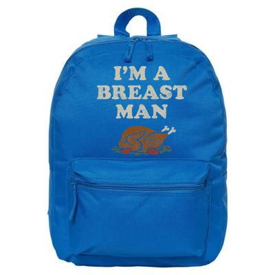 Funny Im A Breast Man Turkey Thanksgiving 16 in Basic Backpack