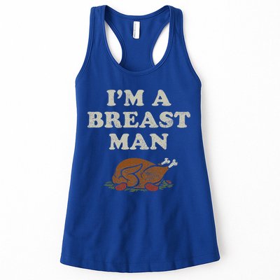 Funny Im A Breast Man Turkey Thanksgiving Womens Tank Top