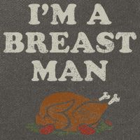 Funny Im A Breast Man Turkey Thanksgiving Cotton Canvas Backpack