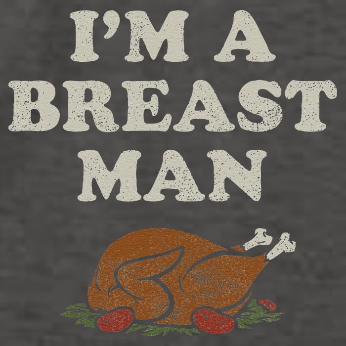 Funny Im A Breast Man Turkey Thanksgiving Vector Backpack