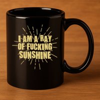 Funny I Am A Ray Of Fucking Sunshine 11oz C Handle Ceramic Mug