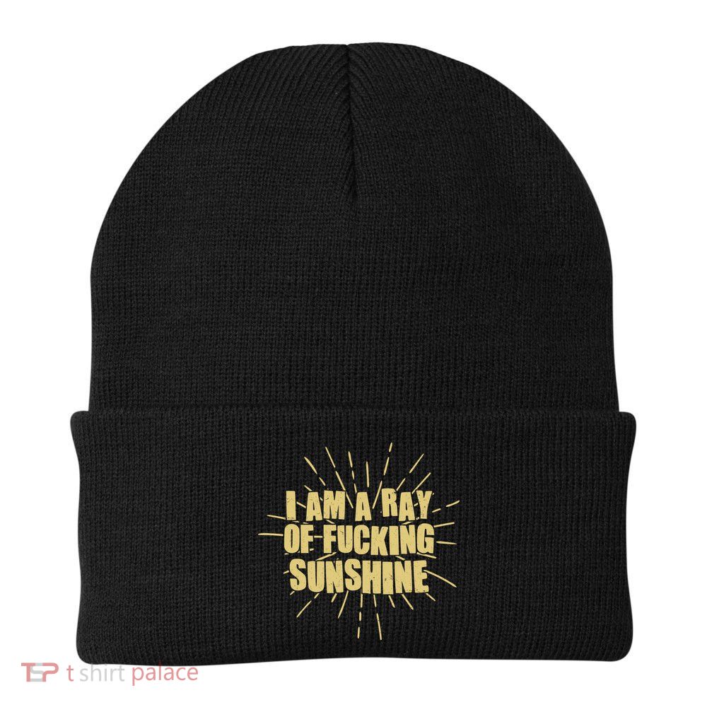 Funny I Am A Ray Of Fucking Sunshine Beanie
