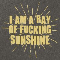 Funny I Am A Ray Of Fucking Sunshine Cotton Canvas Backpack
