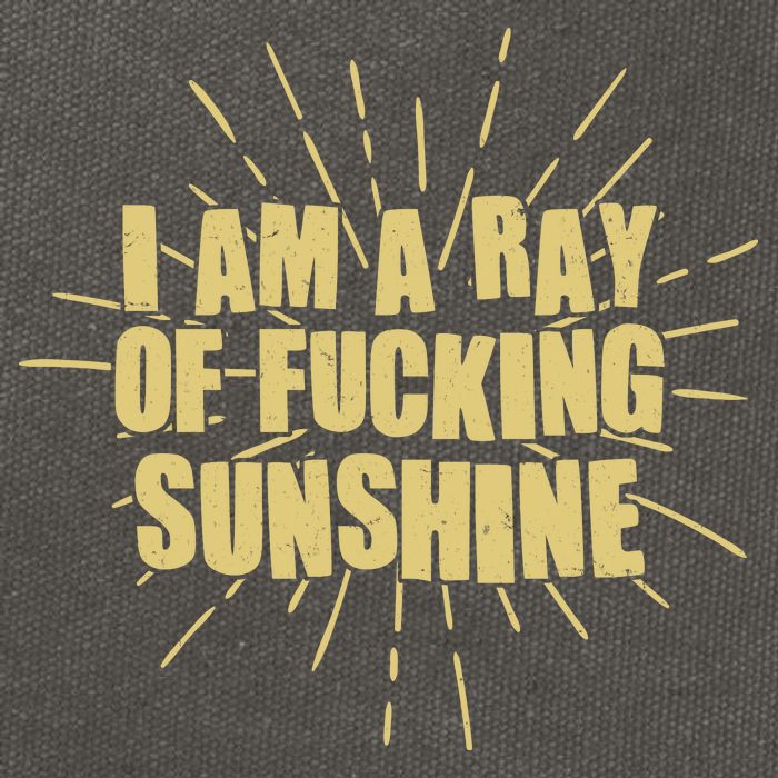Funny I Am A Ray Of Fucking Sunshine Cotton Canvas Backpack