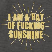 Funny I Am A Ray Of Fucking Sunshine Vector Backpack