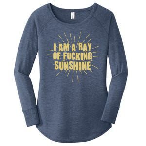 Funny I Am A Ray Of Fucking Sunshine Women's Perfect Tri Tunic Long Sleeve Shirt