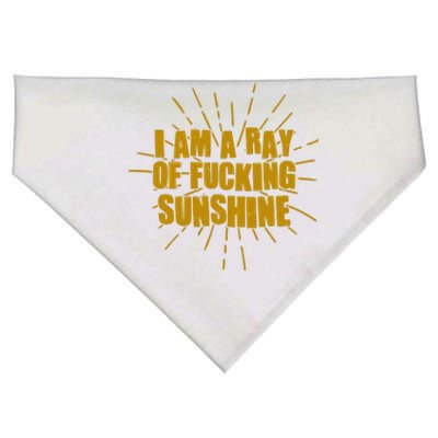 Funny I Am A Ray Of Fucking Sunshine USA-Made Doggie Bandana