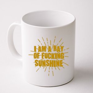 Funny I Am A Ray Of Fucking Sunshine Coffee Mug