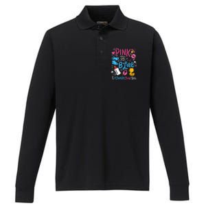 Funny I Already Love You Gender Reveal Performance Long Sleeve Polo