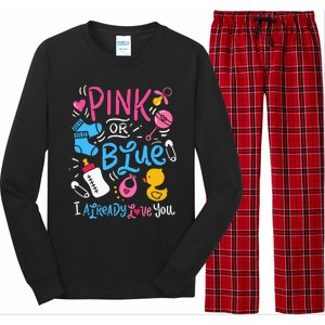 Funny I Already Love You Gender Reveal Long Sleeve Pajama Set