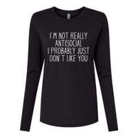 Funny Introvert Antisocial Womens Cotton Relaxed Long Sleeve T-Shirt