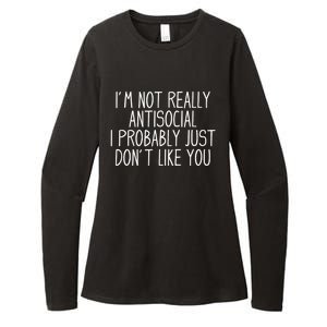 Funny Introvert Antisocial Womens CVC Long Sleeve Shirt