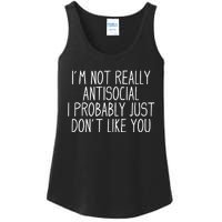 Funny Introvert Antisocial Ladies Essential Tank