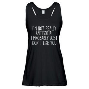 Funny Introvert Antisocial Ladies Essential Flowy Tank