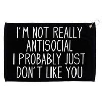 Funny Introvert Antisocial Grommeted Golf Towel