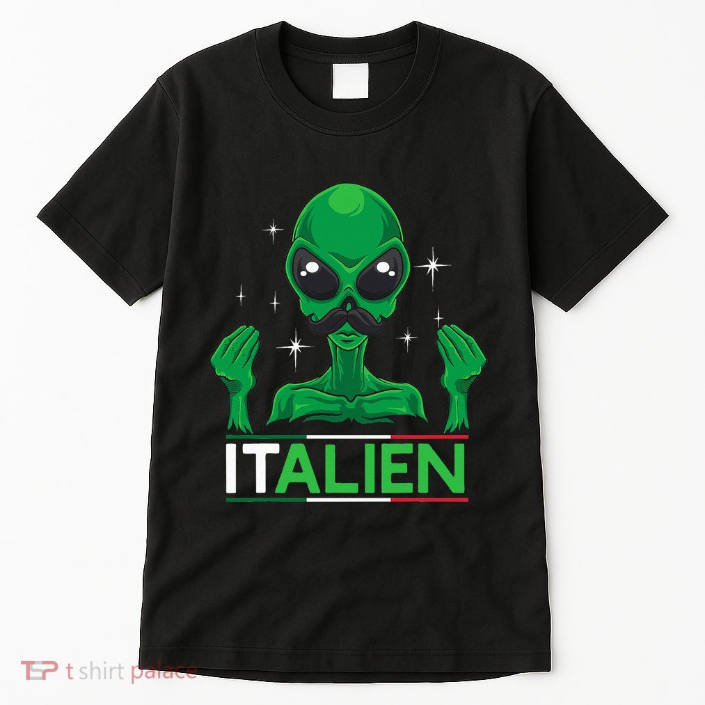 Funny Italian Alien Pun Italy Hand Gesture Tall T-Shirt