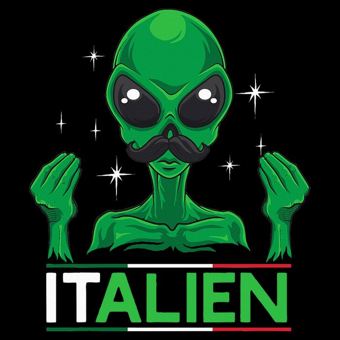 Funny Italian Alien Pun Italy Hand Gesture 16 in Basic Backpack