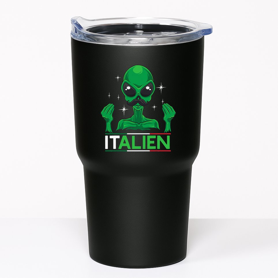 Funny Italian Alien Pun Italy Hand Gesture Tumbler
