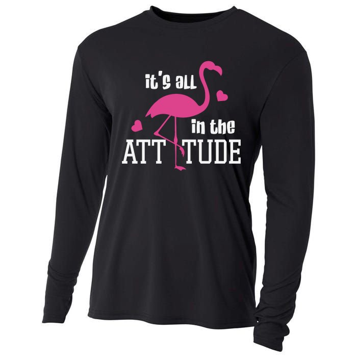 Flamingo It's All In The Attitude Cooling Performance Long Sleeve Crew