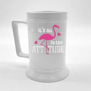 Flamingo It's All In The Attitude Beer Stein