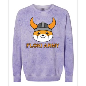 Floki Inu Army Crypto Currency Vikings Crypto Colorblast Crewneck Sweatshirt