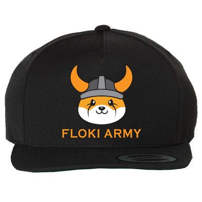 Floki Inu Army Crypto Currency Vikings Crypto Wool Snapback Cap