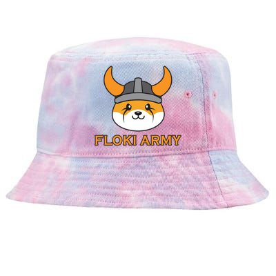 Floki Inu Army Crypto Currency Vikings Crypto Tie-Dyed Bucket Hat