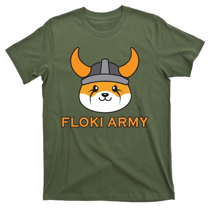 Floki Inu Army Crypto Currency Vikings Crypto T-Shirt